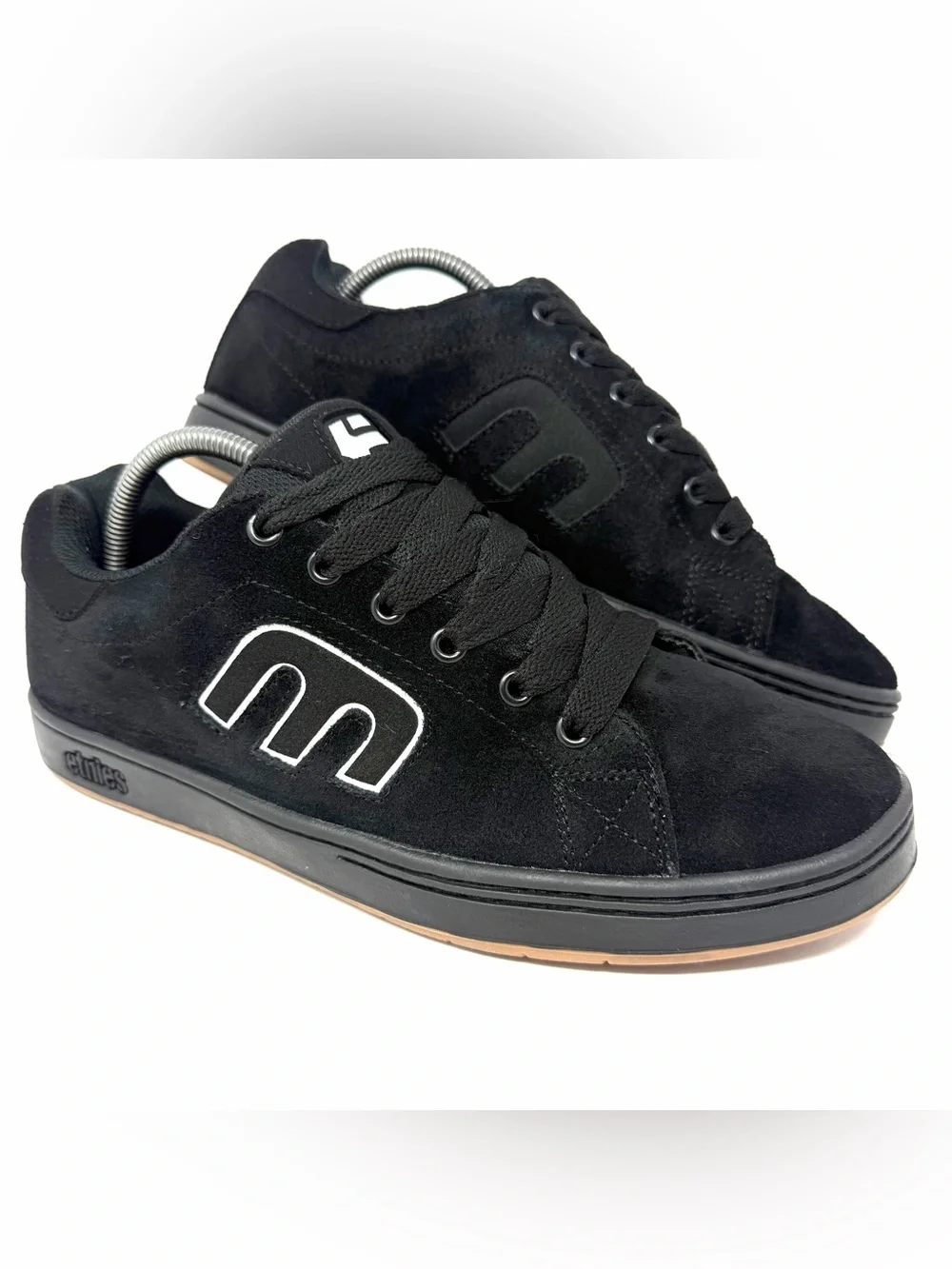 Etnies Men’s Callicut Retro Chunky Skate Shoes Sneakers Sz 9 Black Suede GUC